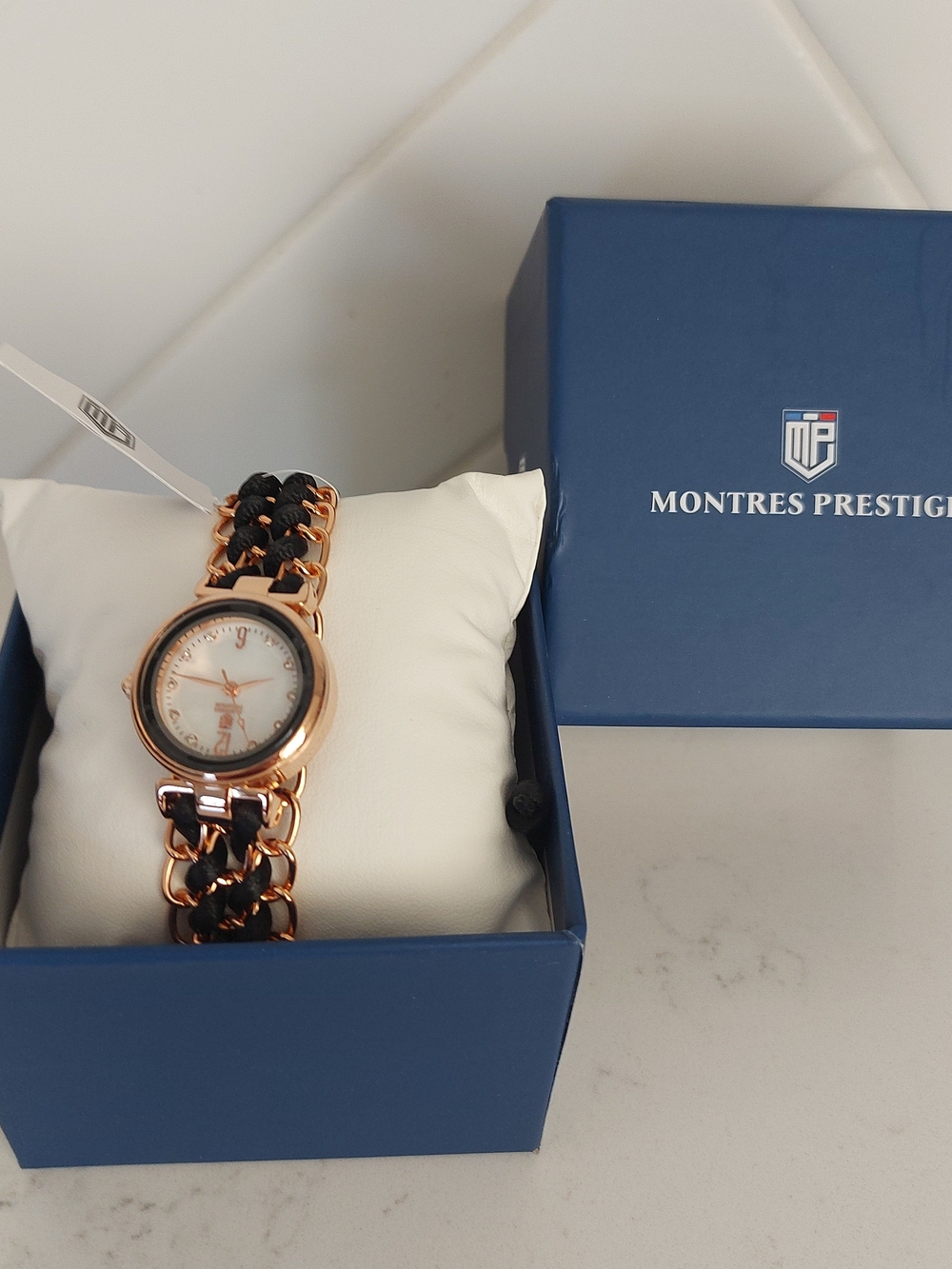 Invicta Rose Gold and Black Chain-Link Women's Watch